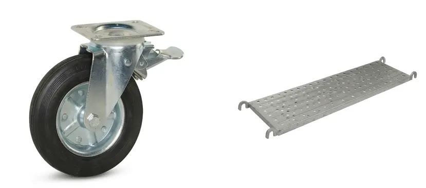 Plataformas y ruedas para andamios